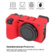 Red Litchi Texture Soft Silicone Case for Sony ILCE-6700/A6700 - 4