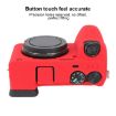Red Litchi Texture Soft Silicone Case for Sony ILCE-6700/A6700 - 5