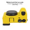Sony ILCE-6700/A6700 Litchi Texture Silicone Case - Yellow - 5
