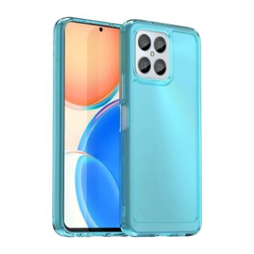 Honor X8a Candy Series Transparent Blue TPU Phone Case - 1