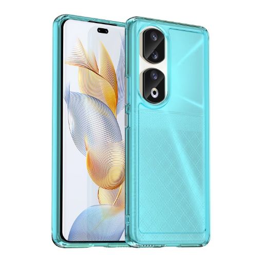 Honor 90 Pro Candy Series TPU Phone Case - Transparent Blue - 1