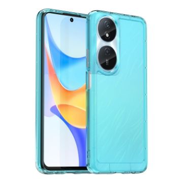 For Honor Play 8T Candy Series Blue TPU Case (Transparent) - 1