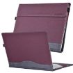 Wine Red Cloth Texture Leather Case for Surface Laptop 6, 15 inch - 1