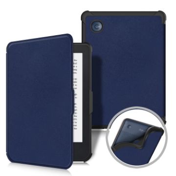 KOBO Clara 2E 2022 Dark Blue TPU Leather Smart Tablet Case - 1
