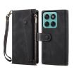 Moto G86 Power RFID Leather Case, Retro Frosted, Black - 1