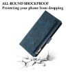 Motorola Edge 60 Retro Frosted RFID Leather Case - Dark Green - 6