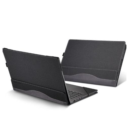 HP EliteBook 865 G10/G9 16" Leather Shockproof Laptop Case (Black) - 1