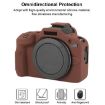 Canon EOS R100 Litchi Texture Silicone Case (Coffee) - 3