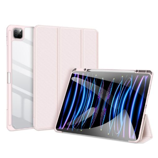 DUX DUCIS TOBY Pink Leather Case for iPad Pro 13 2024 - 1
