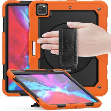 iPad Pro 13 2024 Protective Case Silicone Hybrid (Orange+Black) - 1