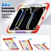 iPad Pro 13 2024 Silicone Hybrid PC Rainbow Red Case - 4