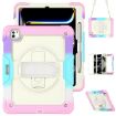 iPad Pro 13 2024 Rainbow Pink Silicone Hybrid Protective Case - 1