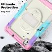 iPad Pro 13 2024 Rainbow Pink Silicone Hybrid Protective Case - 3