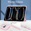 iPad Pro 13 2024 Pink TPU Smart Leather Tablet Case 3-Fold Cover - 4
