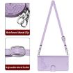 TCL 60 SE NxtPaper Embossed RFID Leather Phone Case, Lanyard, Purple - 3
