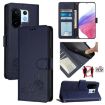 Vivo S30 Pro Mini Blue RFID Leather Case with Cat Rat Pattern & Lanyard - 1