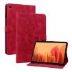 Lily Embossed Leather Case for Samsung Galaxy Tab A7 10.4 (Red) - 1