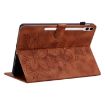 Lily Embossed Leather Case for Samsung Galaxy Tab S9+/S9 FE+ (Brown) - 6