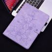 Samsung Galaxy Tab S9+/S9 FE+ Purple Lily Embossed Leather Case - 2
