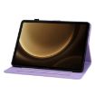 Samsung Galaxy Tab S9+/S9 FE+ Purple Lily Embossed Leather Case - 5