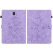 Lily Embossed Leather Case for Samsung Galaxy Tab S4 10.5 (Purple) - 3