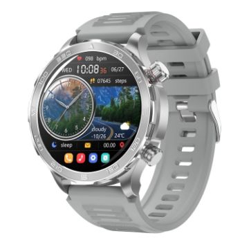 DK67 1.53" IP67 BT 5.0 Smart Watch Fitness Health Monitor Silver - 1