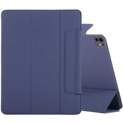 iPad Pro 13 2024 Double-Sided Magnetic Leather Case - Dark Blue - 1