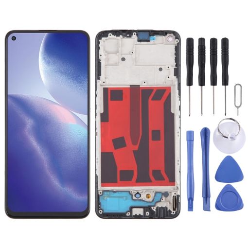 OPPO A95 4G OLED LCD Screen Digitizer Assembly with Frame - 1