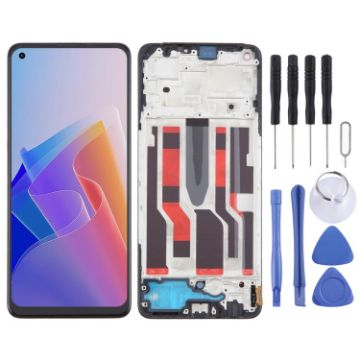 OPPO Reno7 Z 5G OLED LCD Screen Digitizer Assembly with Frame - 1
