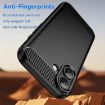 iPhone 17 Black Carbon Fiber TPU Case with Brushed Texture - 3