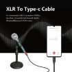 TY03RE Type-C to XLR Female 2m Audio Cable for Microphone (Black) - 5