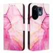 Vivo S30 PT003 Pink Purple Gold Marble Flip Leather Case - 2