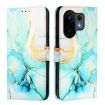 Vivo S30 PT003 Green Marble Flip Leather Phone Case - 2