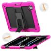 Rose Red Silicone Tablet Case for iPad Pro 13 2024 with Strap - 1