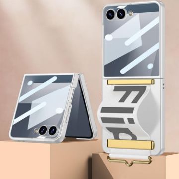Samsung Galaxy Z Flip7 5G Wristband Holder Case (Silver) - 1