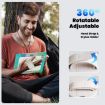 iPad Pro 13 2024 Silicone Hybrid Case w/ Shoulder Strap, Camo Blue - 6