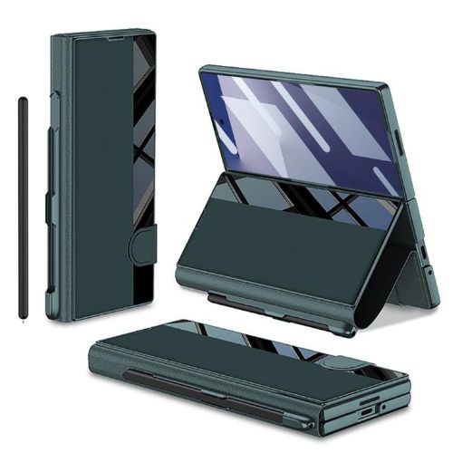 Samsung Galaxy Z Fold7 5G GKK Full Coverage Flip Case with Pen Slot - 1