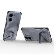 Redmi A5/Poco C71 Phone Case with Holder, Punk Armor, Grey - 4