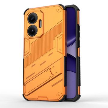 Redmi Turbo 4 Pro Punk Armor Phone Case with Holder - Orange - 1
