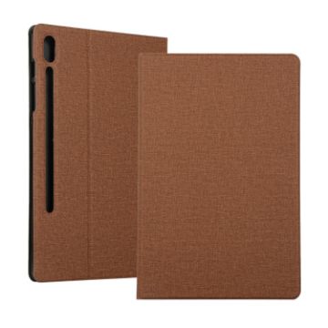 Samsung Galaxy Tab S7/S8 Brown Leather Case with Holder (2020) - 1