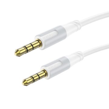Borofone BL19 AUX Creator 1m Audio Cable, 3.5mm to 3.5mm, White - 1