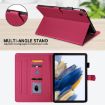Samsung Galaxy Tab A8 10.5 Rhombus Leather Case (Red) - 5