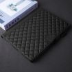 Samsung Galaxy Tab S10 FE+ Black Rhombus Lattice Leather Case - 6