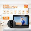 ESCAM C89 1080P Smart Door Viewer with PIR & Night Vision, Dark Grey - 3