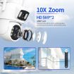 ESCAM QF500 5+5MP WiFi 10X Zoom Motion Detection Camera (US Plug) - 5