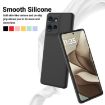 Motorola Edge 50 Dropproof Black Liquid Silicone Phone Case - 3