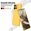Yellow Liquid Silicone Phone Case for Motorola Edge 50 Neo/S50 - 3