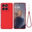 Motorola Edge 60 Fusion/Edge 60 Red Silicone Dropproof Case - 1