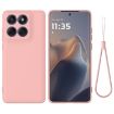 Pink Liquid Silicone Dropproof Full Coverage Case for Moto Edge 60 Pro - 1