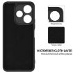 Redmi 13x 4G Black Liquid Silicone Dropproof Phone Case - 6
